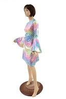 Rainbow Shattered Glass A - line Dress - Coquetry Clothing