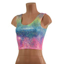 Rainbow Shattered Glass Crop Tank - Coquetry Clothing