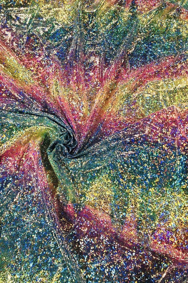 Rainbow Shattered GlassThin Strap Tank Dress - 6