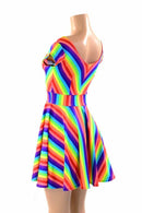 Rainbow Skater Dress - Coquetry Clothing