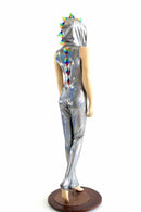 Rainbow Spiked Dragon Catsuit - Coquetry Clothing