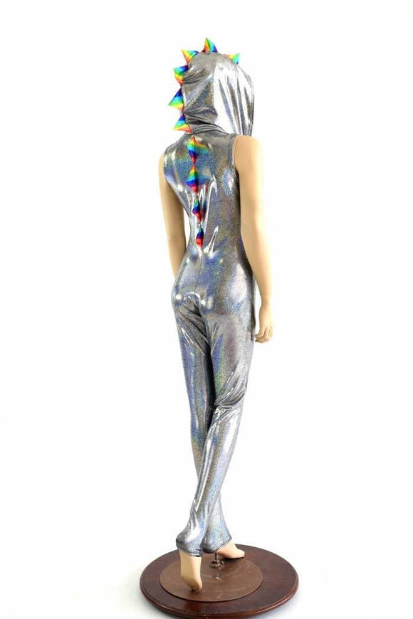Rainbow Spiked Dragon Catsuit - Coquetry Clothing