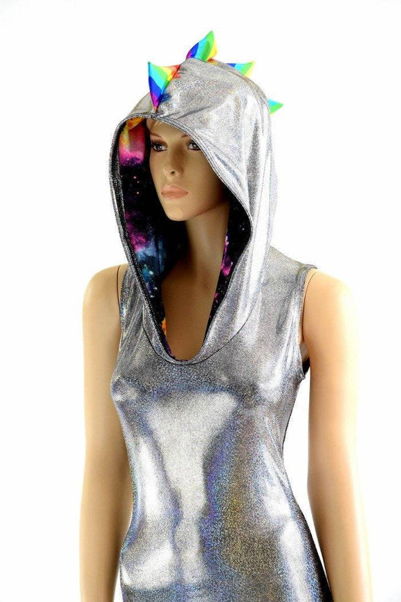 Rainbow Spiked Dragon Catsuit - Coquetry Clothing