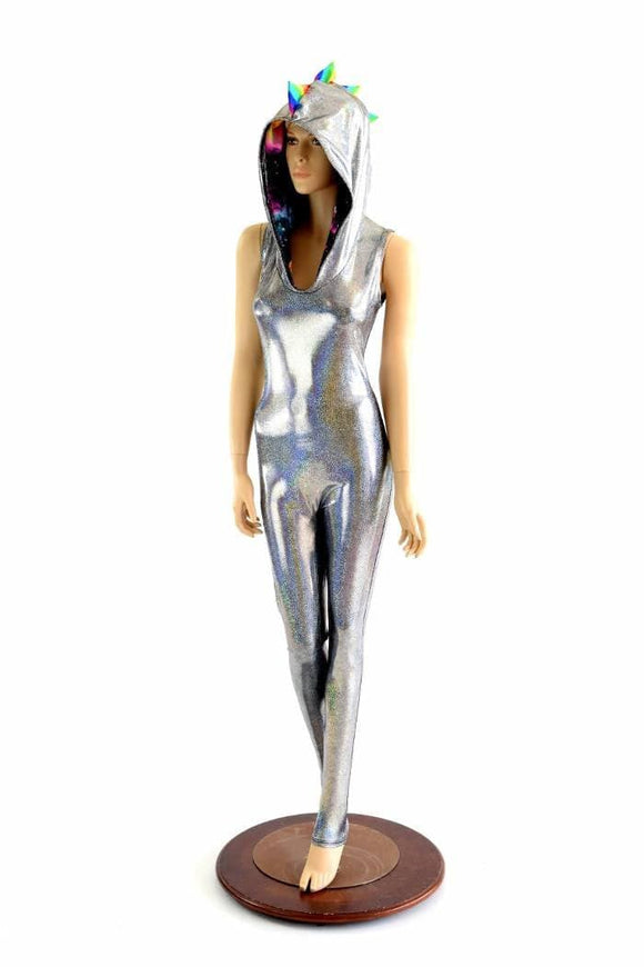 Rainbow Spiked Dragon Catsuit - Coquetry Clothing