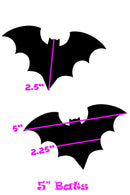 Rainbow Stripe Bat Pasties - Coquetry Clothing