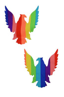 Rainbow Stripe Eagle Pasties - Coquetry Clothing