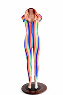 Rainbow Stripe Gay Pride Catsuit - Coquetry Clothing