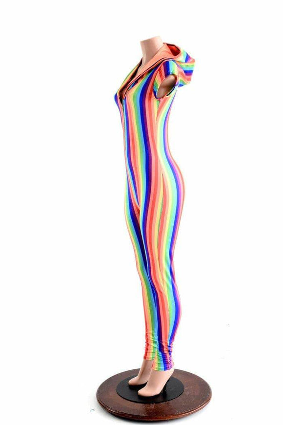 Rainbow Stripe Gay Pride Catsuit - Coquetry Clothing