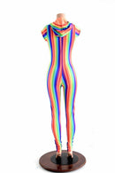 Rainbow Stripe Gay Pride Catsuit - Coquetry Clothing