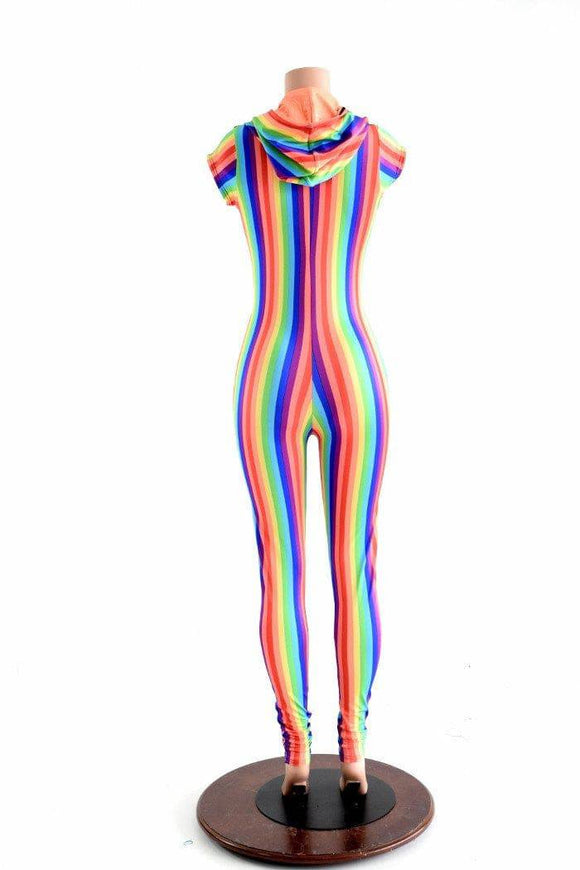 Rainbow Stripe Gay Pride Catsuit - Coquetry Clothing