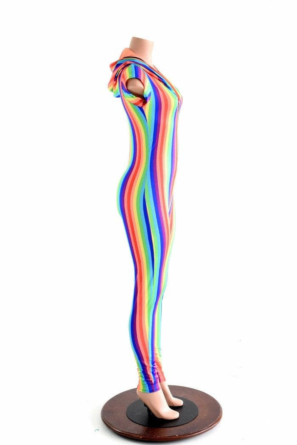 Rainbow Stripe Gay Pride Catsuit - Coquetry Clothing