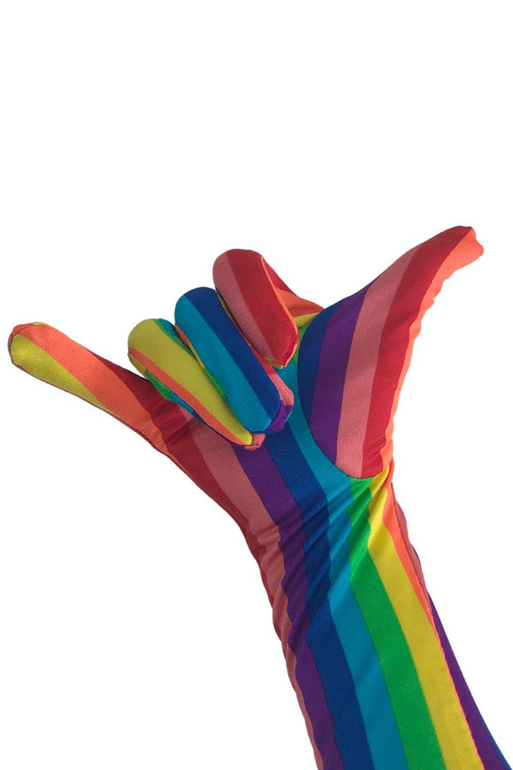 Rainbow Stripe Gloves - Coquetry Clothing