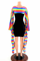 Rainbow Stripe Kimono Bolero - Coquetry Clothing