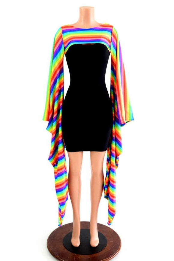 Rainbow Stripe Kimono Bolero - Coquetry Clothing