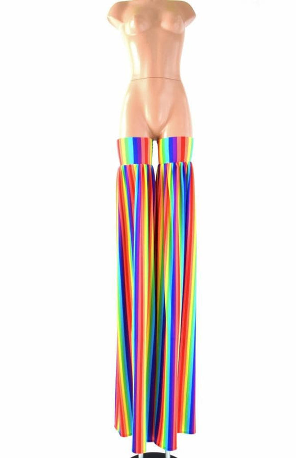Rainbow Stripe Stilt Covers - Coquetry Clothing