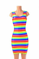 Rainbow Stripe Tank Dress - Coquetry Clothing