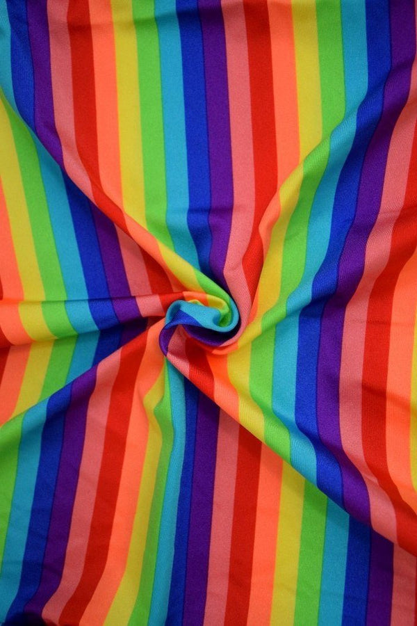 Rainbow Stripe Fabric - 2