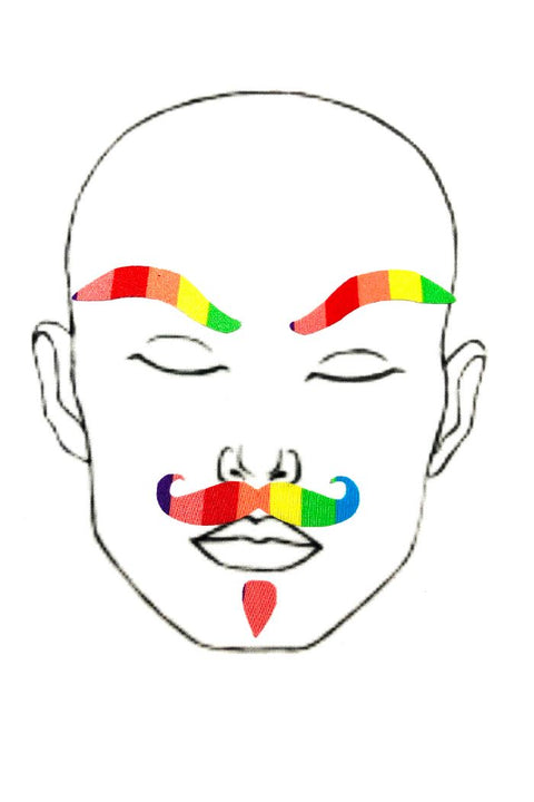 Rainbow "Dapper" Facial Fashion Kit - Coquetry Clothing