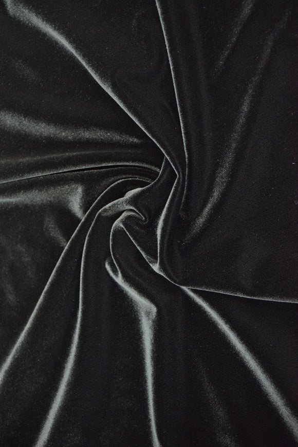 Ready to Ship Girls Black Velvet Morticia Gown 8 - Coquetry Clothing