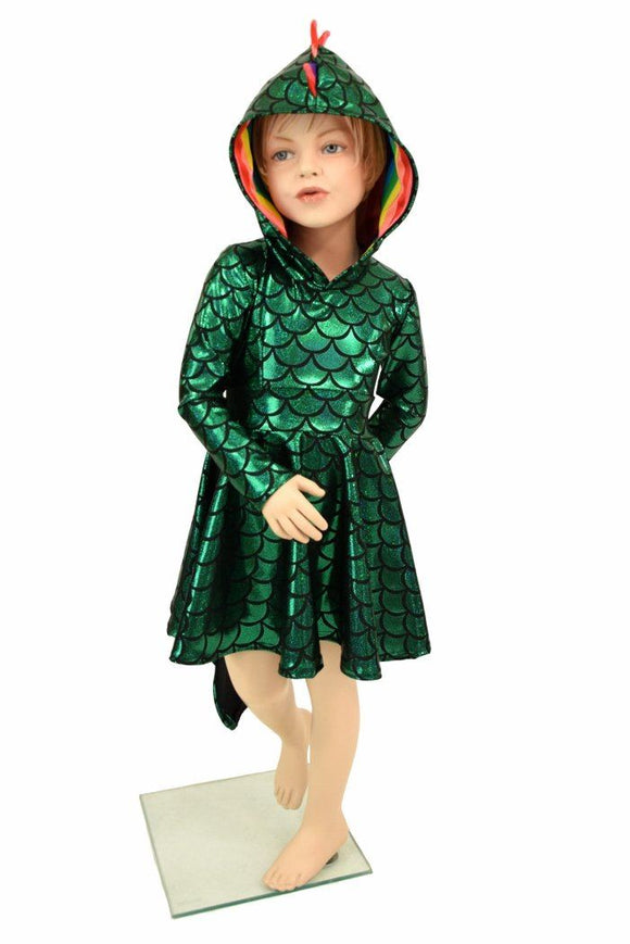 Ready to Ship Girls Dragon Tail Skater Dress - Coquetry Clothing