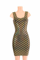 Ready to Ship Gold Mermaid Bodycon Tank Dress XL - Coquetry Clothing