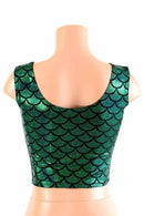 Ready to Ship Green Mermaid Tank Crop Small - Coquetry Clothing