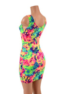 Ready to Ship Neon Glow Acid Splash Tank Dress - Coquetry Clothing