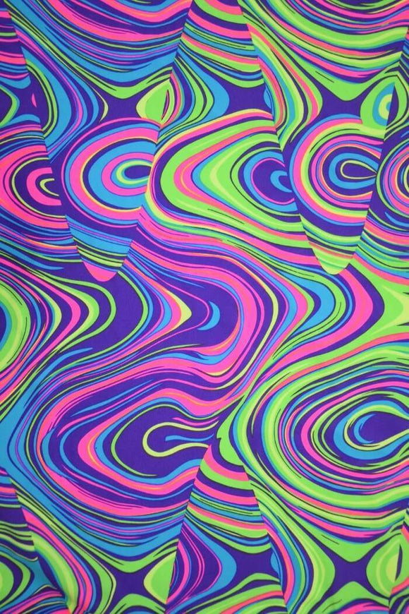 Ready to Ship Neon Glow Worm Mini Rave Skirt Medium - Coquetry Clothing