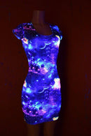 Ready to Ship UV Glow Galaxy Dress Small - Coquetry Clothing