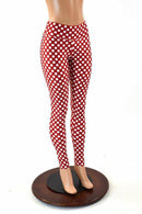 Red and White Polka Dot Fabric - Coquetry Clothing