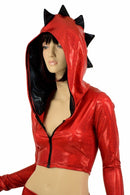 Red & Black Dragon Hoodie Skirt Set - Coquetry Clothing
