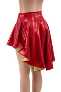 3XL Ready to Ship Red & Gold Hi Lo Flip Skirt - 4
