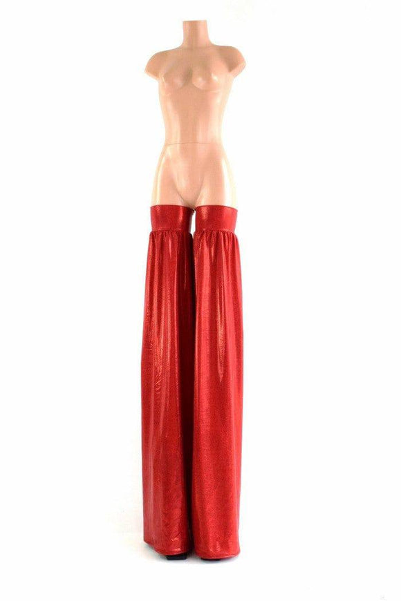 Red Metallic Stilt Covers - Coquetry Clothing