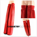 Red Metallic Stilt Covers - Coquetry Clothing