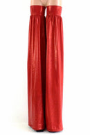 Red Metallic Stilt Covers - Coquetry Clothing