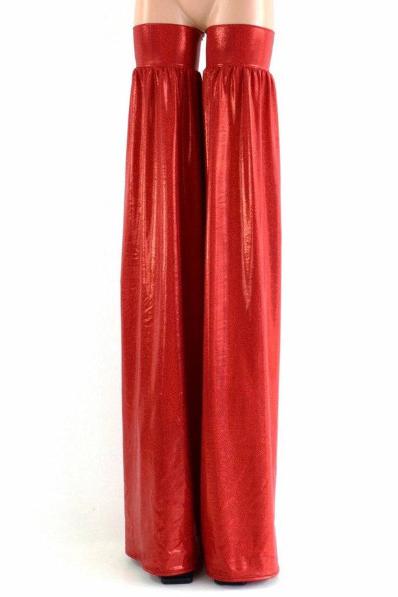Red Metallic Stilt Covers - Coquetry Clothing