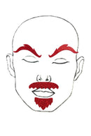 Red "Rugged" Facial Fashion Kit - Coquetry Clothing