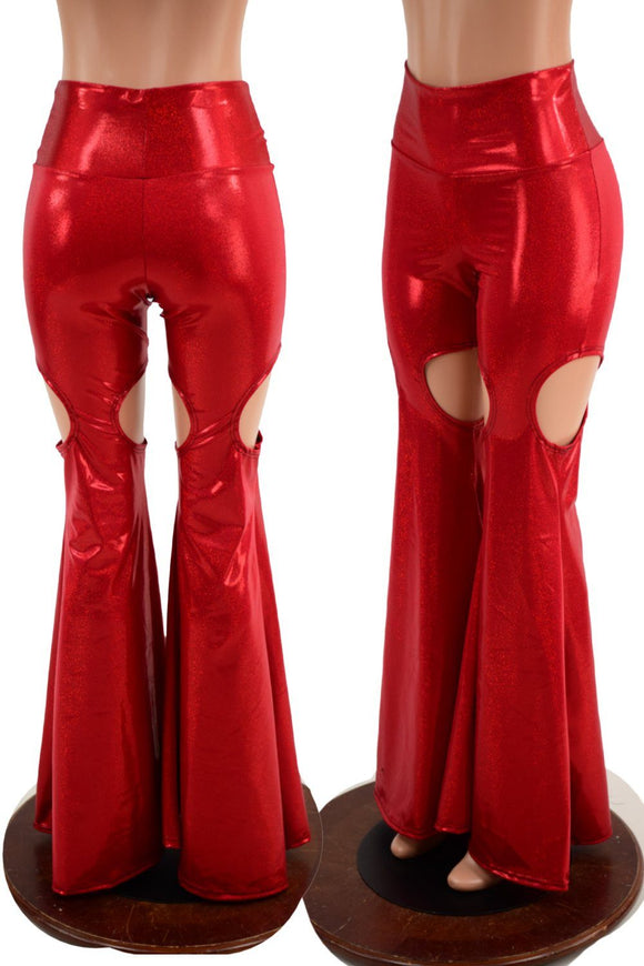 Red Sparkly Jewel GARTER STYLE Solar Flares - Coquetry Clothing