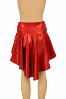 Red Sparkly Jewel Hi Lo Rave Skirt - Coquetry Clothing