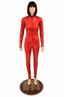 Red Sparkly Jewel "Stella" Catsuit - Coquetry Clothing
