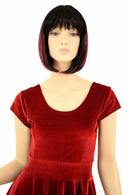Red Velvet Skater Dress - Coquetry Clothing