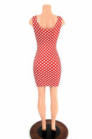 Red & White Polka Dot Tank Dress - Coquetry Clothing