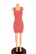Red & White Polka Dot Tank Dress - 2