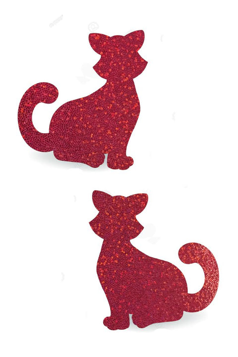 Red Cat Pasties - Coquetry Clothing