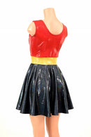 Red/Black Super Hero Skater Dress - Coquetry Clothing
