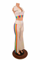 Retro 70's Solar Flares and Backless Halter Crop - Coquetry Clothing
