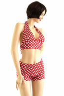 Retro Pin Up Polka Dot Halter & Shorts Set - Coquetry Clothing