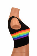 Retro Rainbow Crop Tank - Coquetry Clothing