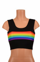 Retro Rainbow Crop Tank - Coquetry Clothing
