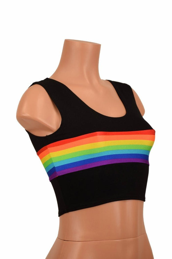 Retro Rainbow Crop Tank - 6